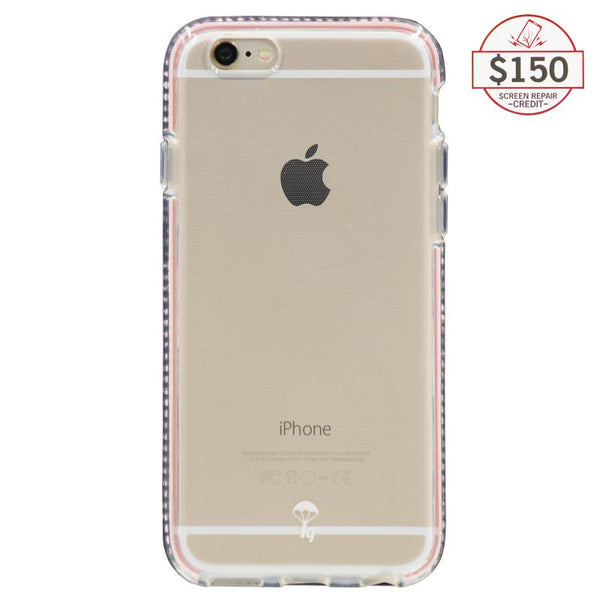 Ultra-thin protective case + Insured Gadgets up to $150.00 protection for iPhone 6 & iPhone 6S - Pink