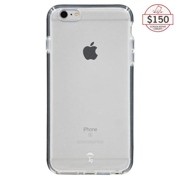 Ultra-thin protective case + Insured Gadgets up to $150.00 protection for iPhone 6 Plus & iPhone 6S Plus - Black