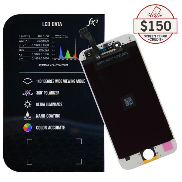 LCD for iPhone 6 with up to $150 Protection (White)