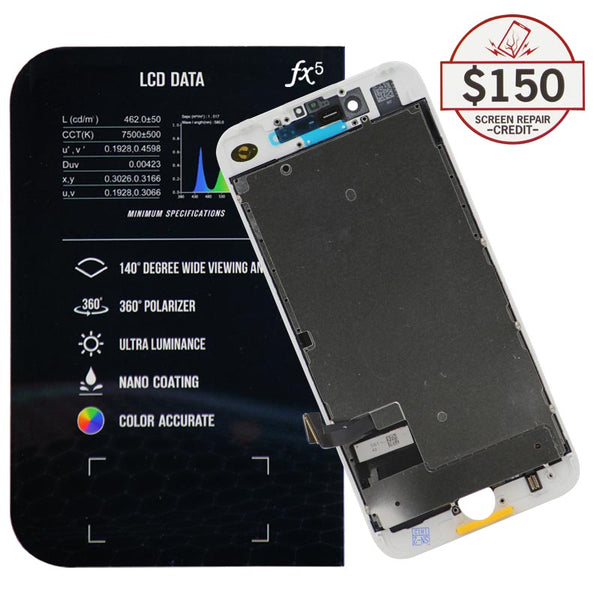 LCD for iPhone 7 with up to $150 Protection (White)