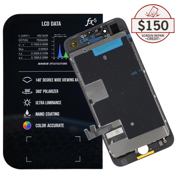 LCD for iPhone 8 with up to $150 Protection (Black)