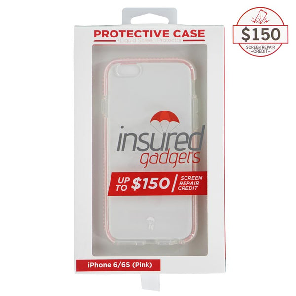 Ultra-thin protective case + Insured Gadgets up to $150.00 protection for iPhone 6 & iPhone 6S - Pink