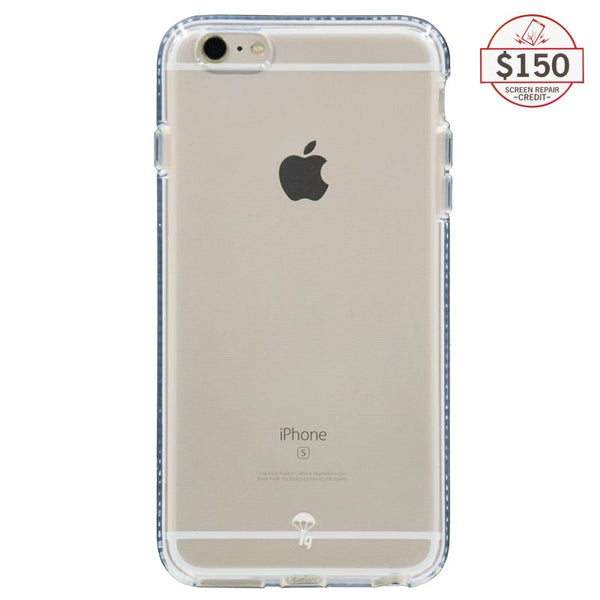 Ultra-thin protective case + Insured Gadgets up to $150.00 protection for iPhone 6 Plus & iPhone 6S Plus - White