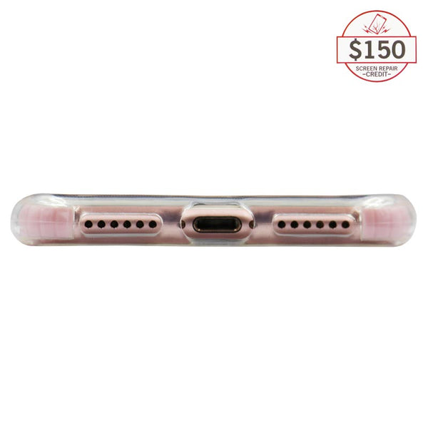 Ultra-thin protective case + Insured Gadgets up to $150.00 protection for iPhone 7 & iPhone 8 - Pink