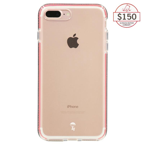 Ultra-thin protective case + Insured Gadgets up to $150.00 protection for iPhone 7 Plus & iPhone 8 Plus - Red