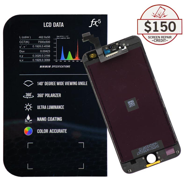 LCD for iPhone 6+ with up to $150 Protection (Black)