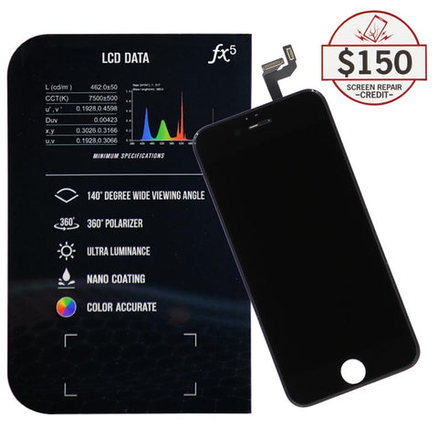 LCD for iPhone 6s with up to $150 Protection (Black)