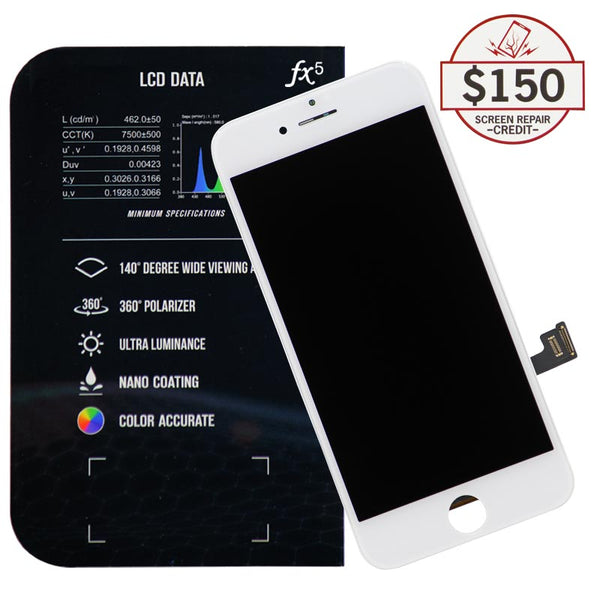 LCD for iPhone 7 with up to $150 Protection (White)