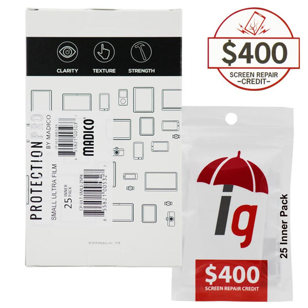ProtectionPro Ultra Film (small) $400 Protection - 25 Pack