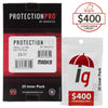 ProtectionPro Matte Film (small) $400 Protection - 25 Pack
